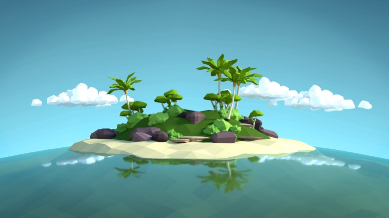 cristina-garcia-tropical-island-lowpoly-gimp